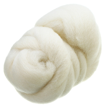 50g Milky White Corriedale Dyed Wool Fiber Tops Roving Needle DIY Felting Wool Fibre For Doll Needlework Sewing Projects Mayitr 2024 - buy cheap