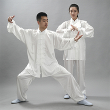 Chinese Traditional Clothing Set Man Woman Tai Chi Kung Fu Uniforms 12Colors Wushu Top Pants Training Performance Costumes 2024 - buy cheap