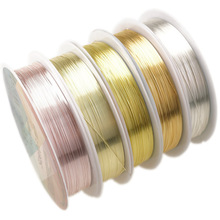 1 rolo 0.2/0.3/0.4/0.5/0.6/0.8/1mm fio de cobre de alta qualidade diy fio de miçangas para jóias que fazem a corda do cabo, não se desvanece 2024 - compre barato