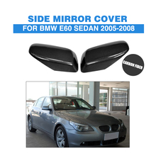 Carbon Fiber Replacement Style Car Mirror Covers for 2002-2007 BMW 5Series E60 E61 6Series E63 E64 Rearview Mirror Caps 2024 - buy cheap