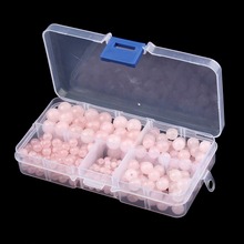 340pcs/box Pink Round Natural Stone Loose Spacer Beads 4mm 6mm 8mm 10mm Jewelry Box Case Diy Bracelet Necklace Making 2024 - buy cheap