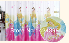 modern kids curtains for windows  printed child bedroom curtain girl  cartoon Living room Snow White princess curtains pink 2024 - buy cheap