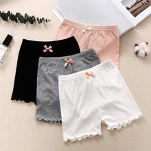 New Girls Shorts Modal Princess Bow Ruffle Children Saft Short Pants Soft Candy Color Boxer Short Leggings Kids Clothing 2024 - buy cheap