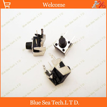 Sample,100pcs 6*6*7mm Round Tactile Push Button Switch/Micro switch,6X6X7MM with Yoke button switch black 2024 - buy cheap