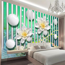 Wellyu-novo papel de parede personalizado 3d, lótus em relevo chinês, mural de sala de estar, plano de fundo de tv, papel de parede 3d para pendurar 2024 - compre barato
