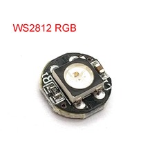 WS2812B WS2812 LED Chip 5050 SMD RGB DC5V With Black PCB Board Heatsink 9.6mm Diameter WS2811 IC Built-inWS2812B WS2812 LED Chip 2024 - buy cheap