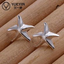 Accessories silver plated jewelry Female's earrings Fashion Earhook Accessories Ornaments Five-pointed star starfish 2024 - buy cheap
