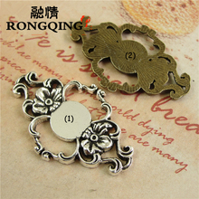 RONGQING 40 pcs/lot Vintage Bracelet accessories 10MM Flower size 42*24MM 2024 - buy cheap