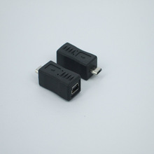2 шт. 4 типа прямой/L-образный черный микро/мини-USB гнездовой к Мини/микро-USB Мужской адаптер зарядное устройство Соединительный конвертер адаптер 2024 - купить недорого