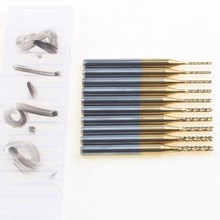 10pcs Titanium carbide cutter 0.9mm-1.8mm End Mill Engraving Bits CNC Rotary Burrs Set 2024 - buy cheap