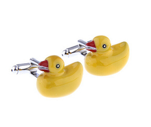 Gemelos de botón de estilo pato amarillo, abotoadura, precio de fábrica, venta al por menor, novedad 2024 - compra barato