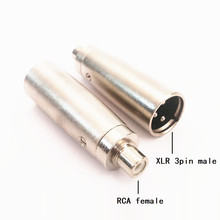 2 piezas de buena calidad XLR 3Pin enchufe macho a RCA hembra conector de Audio 2024 - compra barato