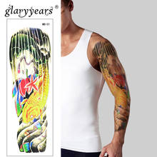 Временная тату-наклейка Glaryyears на большую руку, искусственная татуировка с золотой рыбой, водонепроницаемый большой боди-арт для мужчин, женщин, мужчин 2024 - купить недорого