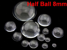 Cabujones de bola de media esfera, cristal plano transparente 100, 8mm 2024 - compra barato