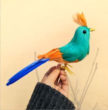 foam& feathers artificial bird 22cm feathers bird model,garden decoration toy w0772 2024 - buy cheap