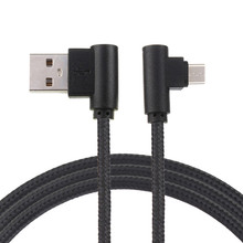 EPULA Новый L изгиб локоть нейлоновый кабель Плетеный МИКРО USB двойной локоть 90 градусов правый угол 2A быстрая Синхронизация данных зарядный кабель 2024 - купить недорого