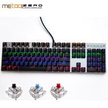 ME TOO original gaming Mechanical Keyboard 104 keys usb Wired keyboard blue/red/black switch Keyboard English/Russian/Spanish 2024 - buy cheap