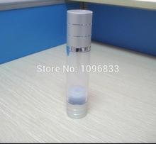50ML 50G Silver Airless Pump Bottle, Cosmetic Essence Lotion Packing Bottles, Vacuum Bottle with Lotion Nozzle Pump, 20pcs/Lot 2024 - buy cheap
