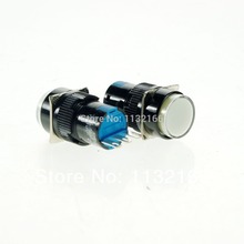 3 Pins Color White 1NO 1NC Contact 16mm Hole Maintained Push Button Switch 250VAC 3A Color 2024 - buy cheap