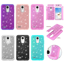 Fashion Bling Shining Powder Sequins Phone Case For LG Aristo 2 X210MA/Aristo 2 Plus/Tribute Dynasty/K8 2018/LV3 2018 Cover 2024 - buy cheap
