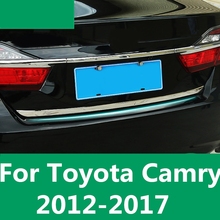 Задняя защитная накладка на багажник, защитная накладка на задний бампер, порог, автомобильная задняя дверь, автомобильные аксессуары для Toyota Camry 7th Sedan 2012-2017 2024 - купить недорого