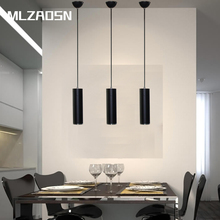 Mlzaosn-lustre cilíndrico led para restaurantes, joias criativas, luminária para recepção, decoração em hotel e bar 2024 - compre barato