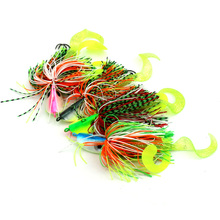 8 Uds 40g gran cabeza de plomo buzzbait pesca atrae a la pesca suave los cebos en pulpo gancho calamar mar spinner pike Pesca de lubina aborda 2024 - compra barato