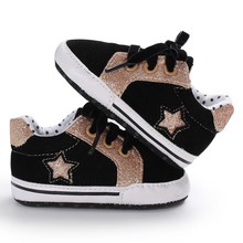 Baby Boys Girls Stitching Shoes Stars Love Heart Print Soft Sole Anti-slip Shoes Sneakers Casual Shoes 2024 - buy cheap