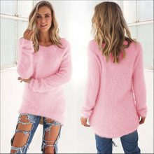 VVTS Pullovers Autumn Winter Women's O-Neck Sweater Female Hedging Loose Pullover Casual Solid Sweaters Wholesale Drop Ship 2024 - buy cheap