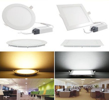 DH free shipping 30pcs/lot 15w led Panel light ceiling light AC85V-265V Round /Square 190mm ultra-thin panel light 15w 2024 - buy cheap