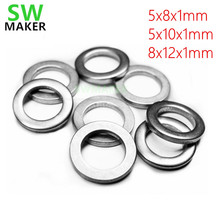 50pcs Mini V Wheel Precision Shim Washer 5x8x1mm 5x10x1mm 8x12x1mm Stainless steel for OpenBuilds/CNC/3D printer mini Wheel Kit 2024 - buy cheap