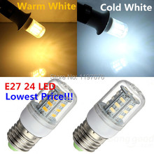 9w LED corn light E27 AC220v 24pcs high brightness SMD5730 LED Chandelier Bulb Lamp Fedex/DHL free 2024 - buy cheap