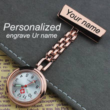 Personalize Customize Engraved with Your Name LOGO Stainless Steel Lapel Pin Brooch TOP Quality Midwife Doctor Fob Nurse Watch 2024 - buy cheap