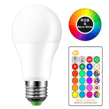 10W 15W E27 LED RGB Bulb Lamp AC85-265V LED Home Decoration Interior Spot Light Home LED Lighting Lampada+IR Remote Control