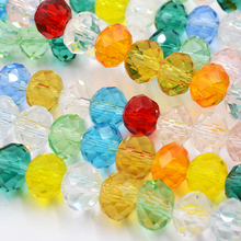 Fltmrh cores de mistura 8mm 70 pces rondelle áustria facetado grânulos de vidro de cristal soltos espaçador contas redondas para fazer jóias 2024 - compre barato