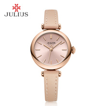 JULIUS Simplicity Women's Dress Watch Classic Leather Strap Watches Slim Ladies Japan Quartz Movt High-End Luxury Reloj JA-1018 2024 - buy cheap