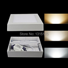 5pcs+ Free shipping 24W Square Surface Mounted LED Ceiling Light 300mm Aluminium Square Ceiling Panel White AC85-265V 2024 - buy cheap
