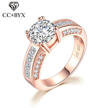 CC Rings For Women Round Cubic Zirconia Ladies Jewelry Engagement Ring Bridal Wedding Ringen Bijoux Femme Drop Shipping CC1560 2024 - buy cheap