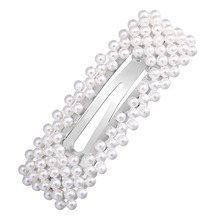 URORU 2019 Fashion Pearl Hair Clip Clamp Trendy Hair Jewelry Hairwear Barrettes for Women Wedding Hair Accessories Simple Style 2024 - buy cheap