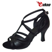 Evkoodance 7 cm de Salto Salsa Latin Sapatos de Dança Para Senhoras Seis Cores Diferentes Pode Para Escolher Cetim Ou Material Pu sapatos Evkoo-221 2024 - compre barato