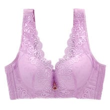 Sexy vest Wide shoulder strap Five breasted Bra Super large code Lingerie Large cup Wireless Gather together Lace Fat mm 2024 - buy cheap