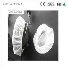 linhuipad 12-13cm White Non Woven Disposable Sanitary Headphone Cover headsets cushions 100pcs/lot 2024 - buy cheap