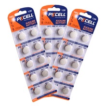 30Pieces Pkcell 1.5V AG13 LR44 g134 A76 Alkaline Button Cell Batteries For Watch Toys 2024 - buy cheap