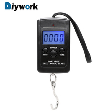 Diywork balança de pesca digital, balança eletrônica portátil para viagem e bagagem 40kg/40 lb 2024 - compre barato