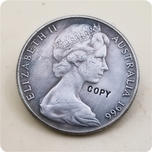 1966 austrália 50 centavos copiar moeda frete grátis 2024 - compre barato