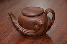 Old Chinese Handicraft Enameled YiXing Zisha (red stoneware) Teapot, spindrift, with mark, Free shipping 2024 - buy cheap