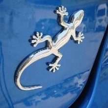 Car personality decoration gecko car stickers metal modified small gecko body stickers avoiding trouble car logo tail 2024 - buy cheap