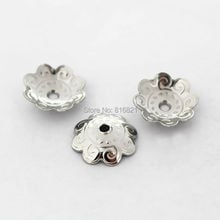 11mm Stainless Steel Flower Bead Caps Connectors Silver tone Spacer Beads DIY Finding Stuff Wholesale 2024 - buy cheap