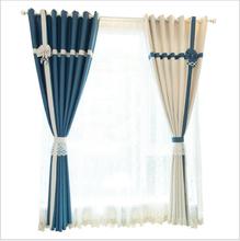 Nordic style blackout curtains for window treatment blinds finished drapes window blackout curtains for living room the bedroom 2024 - buy cheap