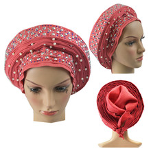 Farol feminino com lenço estilo nigeriano, laço para cabeça, 021, africano, aso, ok 2024 - compre barato